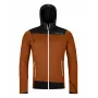 Sudadera con capucha de forro polar Ortovox Fleece Light - hombre, corte atlético, mezcla de lana merino