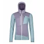 Sudadera con capucha de mujer Ortovox Fleece Grid - glacier grey