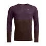 Ortovox 185 Rock N Wool Long Sleeve - Dark Wild Berry, talla L