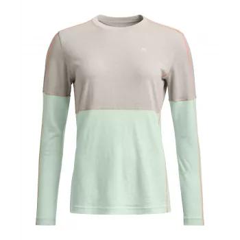 Ortovox 185 Rock N Wool Long Sleeve Mujer Baselayer - White Tea - XS