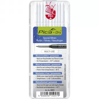 PICA-MARKER Pica DRY recambios blancos - 10 minas, 2,8 mm, 85 mm