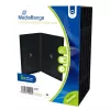 MEDIARANGE Retail Pack caja DVD doble - caja de vídeo DVD - capacidad: 2 CD/DVD - negro (pack de 5)