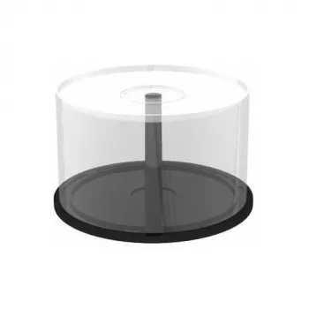 MEDIARANGE BOX42 Funda con eje para discos - 50 discos - transparente - plástico - 120 mm - 1 ud.