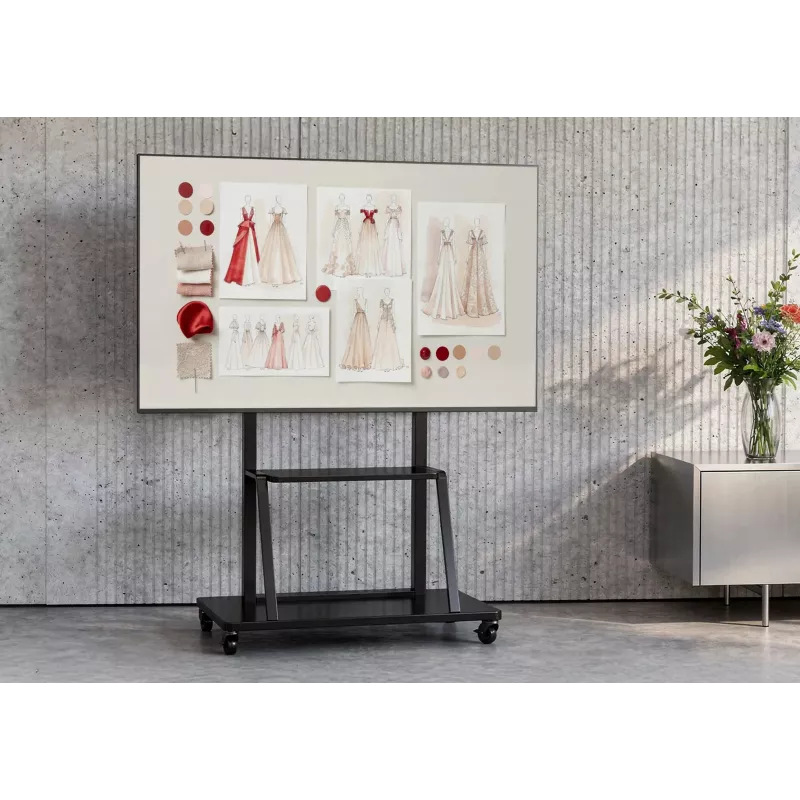 Celexon Economy 55110MP Soporte móvil para TV de pantallas planas, acero lacado, negro mate, tamaño de pantalla 139,7-279,4 cm (55-110 inch)