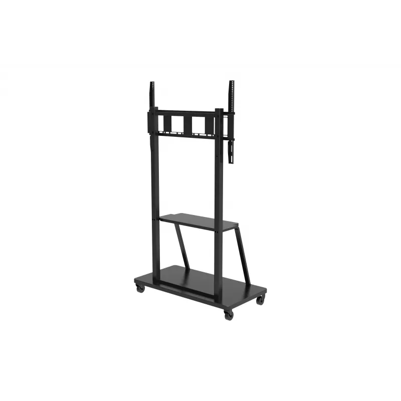 Celexon Economy 55110MP Soporte móvil para TV de pantallas planas, acero lacado, negro mate, tamaño de pantalla 139,7-279,4 cm (55-110 inch)
