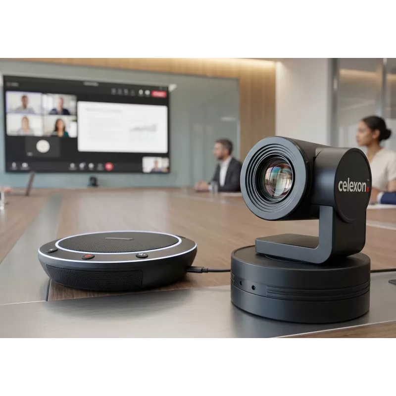 CELEXON VKS2040 Kit de videoconferencia - cámara Full HD 1080p, manos libres, mando a distancia