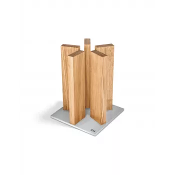 Bloque de cuchillos magnético KAI Stonehenge Oak