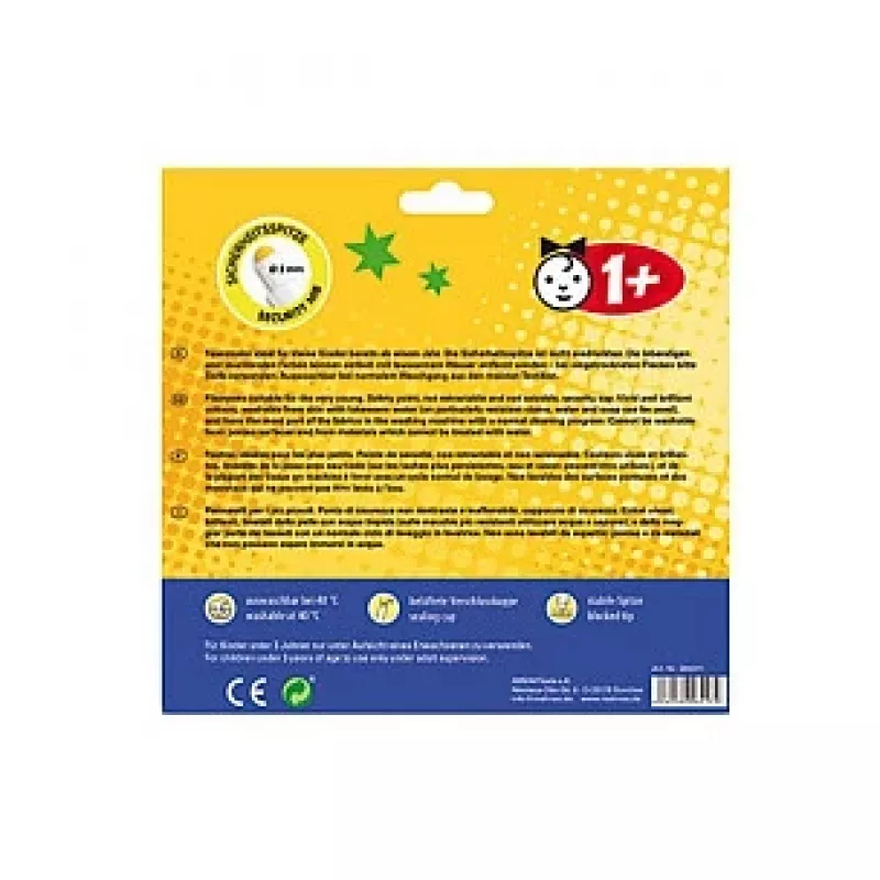Malinos 300011 Babyzauber set de plastilina - 10 sticks multicolor, 5 mm, que no se seca, certificado CE