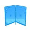 MEDIARANGE BOX38-3-30 funda Blu-ray - 3 discos - azul - transparente - plástico - 120 mm - RoHS