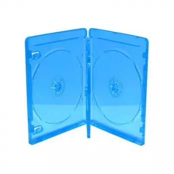 MEDIARANGE BOX38-4-30 caja Jewelry - 4 discos - azul - transparente - plástico - 120 mm - antipolvo - antirrayaduras