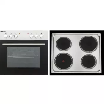RESPEKTA EB 6000 SET IX N Conjunto de horno empotrable con placa vitrocerámica, horno multifunción 66L, acero inoxidable