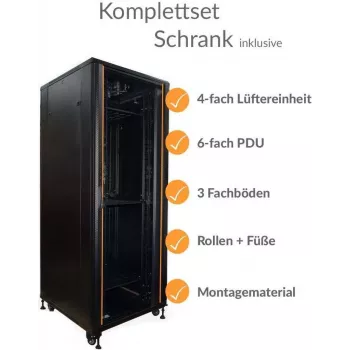 IT-BUDGET Rack de red de 19