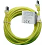 IT-BUDGET Cable de parcheo Premium de cobre macizo - Flex AWG 26 - Cat.8.1 - 2000 MHz - libre de halógenos - PoE+ - 40 Gbit - Amarillo - 5 m
