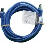 IT-BUDGET Cable de parcheo Premium de cobre macizo - Flex AWG 26 - Cat.8.1 - 2000 MHz - Libre de halógenos - PoE+ - 40 Gbit - Azul - 5 m