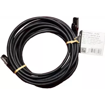 IT-BUDGET Cable de parcheo Premium de cobre macizo - Flex AWG 26 - Cat.8.1 - 2000 MHz - libre de halógenos - PoE+ - 40 Gbit - Negro - 5 m (90ITBFLEX81PK5S)