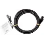 IT-BUDGET Cable de parcheo Premium de cobre macizo - Flex AWG 26 - Cat.8.1 - 2000 MHz - Libre de halógenos - PoE+ - 40 GBit - Negro - 3 m