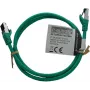 IT-BUDGET Cable de parcheo Premium de cobre macizo - Flex AWG 26 - Cat.8.1 - 2000 MHz - libre de halógenos - PoE+ - 40 Gbit - Verde - 1,5 m