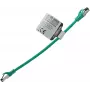 IT-BUDGET Cable de red Full Copper Premium Patch - Flex AWG 26 - Cat.8.1 - 2000 MHz - libre de halógenos - PoE+ - 40 Gbit - verde - 0,5 m (90ITBFLEX81PK050GR)