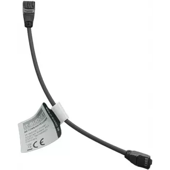 IT-BUDGET Cable de red Full Copper Premium Patch - Slim AWG 28 - Cat.8.1 - 2000 MHz - libre de halógenos - PoE+ - 40 Gbit - negro - 0,25 m