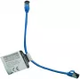 IT-BUDGET Cable de red Full Copper Premium Patch - Slim AWG 28 - Cat.8.1 - 2000 MHz - libre de halógenos - PoE+ - 40 Gbit - azul - 0,15 m