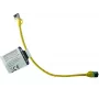 IT-BUDGET Cable de red Full Copper Premium Patch - Slim AWG 28 - Cat.8.1 - 2000 MHz - libre de halógenos - PoE+ - 40 Gbit - amarillo - 0,50 m
