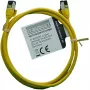 IT-BUDGET Cable de red Full Copper Premium Patch - Slim AWG 28 - Cat.8.1 - 2000 MHz - libre de halógenos - PoE+ - 40 Gbit - amarillo - 1,5 m