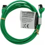 IT-BUDGET Cable de red Full Copper Premium Patch - Slim AWG 28 - Cat.8.1 - 2000 MHz - libre de halógenos - PoE+ - 40 Gbit - verde - 2 m