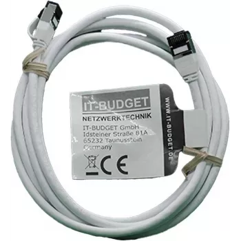 IT-BUDGET Cable de red Full Copper Premium Patch - Slim AWG 28 - Cat.8.1 - 2000 MHz - libre de halógenos - PoE+ - 40 Gbit - blanco - 2 m (90ITBSLIM81PK2W)