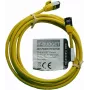 IT-BUDGET Cable de red Full Copper Premium Patch - Slim AWG 28 - Cat.8.1 - 2000 MHz - libre de halógenos - PoE+ - 40 Gbit - amarillo - 2 m