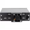 Inter-Tech IPC ST-5244 bahía móvil hot-swap 4 bahías 2,5 pulgadas SATA/SAS para bahía de 5,25 pulgadas, Negro