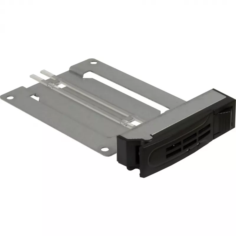 Inter-Tech IPC ST-5244 bahía móvil hot-swap 4 bahías 2,5 pulgadas SATA/SAS para bahía de 5,25 pulgadas, Negro