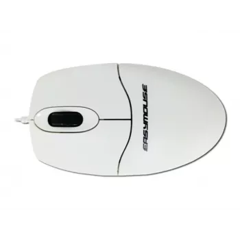GETT GCQ EasyMouse ratón ergonómico con cable - Ambidiestro - Óptico - 800 DPI - Negro