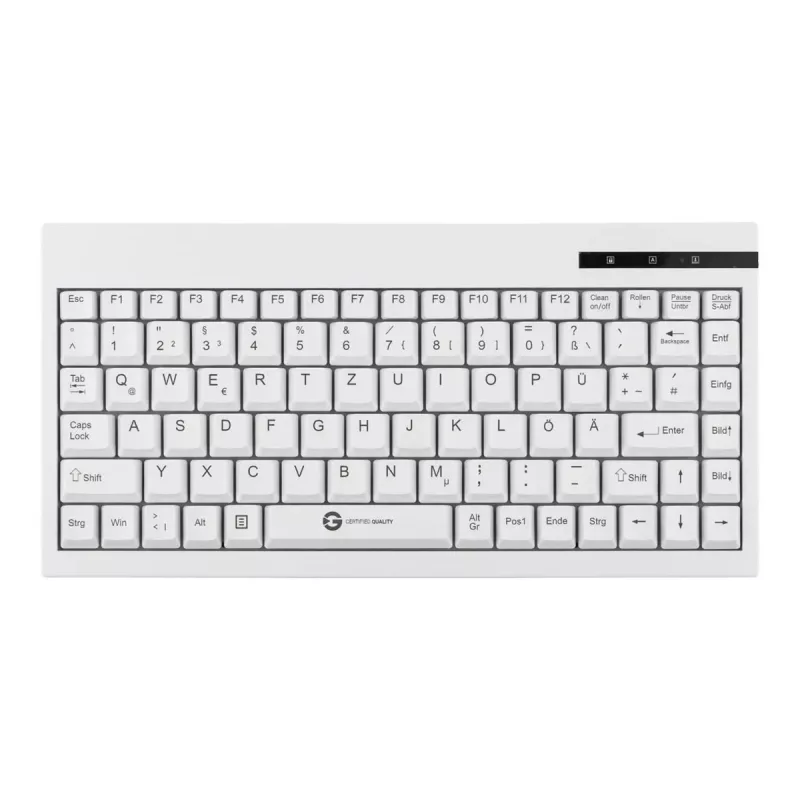 GETT GCQ CleanType Easy Basic teclado compacto - USB - Negro - IP68 lavable