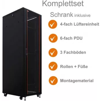 IT-BUDGET Rack de red de 19