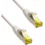 IT-BUDGET Cable de red patch Premium cobre puro - Super Flex TPE - Cat.6A - con cable Cat.7 - 600 MHz - libre de halógenos - PoE+ - 10GBit - blanco - 0,15 m (90ITBFLEX6A7PK015W)