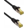 IT-BUDGET Cable de red patch Premium cobre puro - Super Flex TPE - Cat.6A - con cable Cat.7 - 600 MHz - libre de halógenos - PoE+ - 10 GBit - negro - 1,5 m