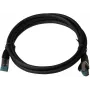 Latiguillo IT-BUDGET Full Copper Premium Cat.6A S/FTP LSZH PoE+ AWG 26/7 negro 0,15 m