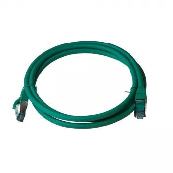 Latiguillo IT-BUDGET Full Copper Premium Cat.6A 500 MHz LSZH PoE+ AWG 26/7 verde 1,5 m