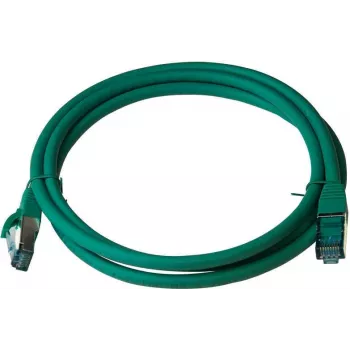 Latiguillo IT-BUDGET Solid Copper Premium - Cat.6A - 500 MHz - libre de halógenos - PoE+ - AWG 26/7 - verde - 3 m
