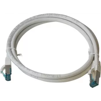 IT-BUDGET Cable de red Full Copper Premium - Cat.6A - 500 MHz - libre de halógenos - PoE+ - AWG 26/7 - blanco - 25 m