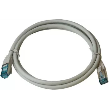 IT-BUDGET Cable de red Premium Cat.6A 500 MHz libre de halógenos PoE+ AWG 26/7 gris 30 m