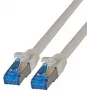 Latiguillo IT-BUDGET Premium - Super Flex TPE - Cat.6A - 500MHz - LSZH - PoE+ - AWG 27 - gris - 0,25 m