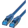 Latiguillo IT-BUDGET Full Copper Premium - Super Flex TPE - Cat.6A - 500MHz - LSZH - PoE+ - AWG 27 - azul - 0,25 m