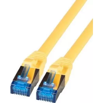Latiguillo IT-BUDGET Full Copper Premium - Super Flex TPE - Cat.6A - 500MHz - LSZH - PoE+ - AWG 27 - amarillo - 1,50 m