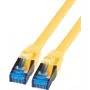 Latiguillo IT-BUDGET Full Copper Premium - Super Flex TPE - Cat.6A - 500MHz - LSZH - PoE+ - AWG 27 - amarillo - 1,50 m