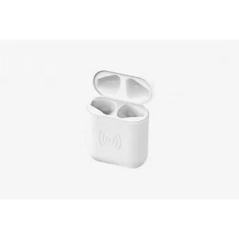 CYOO Funda de carga inalámbrica de repuesto para Apple AirPods 1 y 2 - Blanco