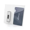 MEDIARANGE caja para memorias USB con 2 compartimentos y orificios, pack de 10, transparente