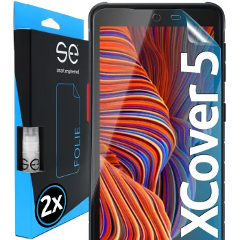 smart.engineered 2x3D protector de pantalla para Samsung Galaxy Xcover 5 transparente (pack de 2)