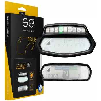 smart.engineered SE-DCP-2-0102-0033-1-M Película protectora de salpicadero para Ducati Diavel (2011-2018) - Transparente - 2 uds.