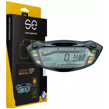 smart.engineered SE-DCP-2-0102-0091-1-M Película protectora de pantalla para cockpit de moto Suzuki GSX-S750 (2017+), GSX-S1000 (2016+), SV650 (2016+) - Transparente